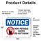 Signmission Non-Potable Water Do Not Drink Sign With Symbol, 14 in W x Rectangle, Vinyl Decal OS-2PACK-NS-D-1014-L-15093 - alternate 2